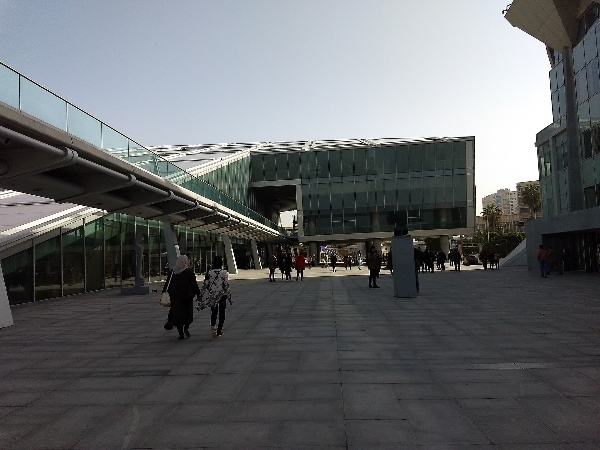 The Bibliotheca Alexandrina complex in Alexandria