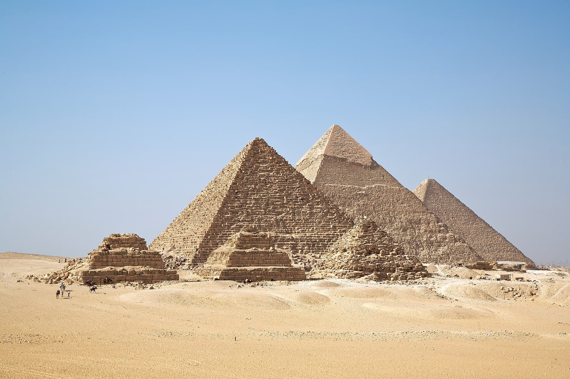 The pyramids of Giza, Egypt