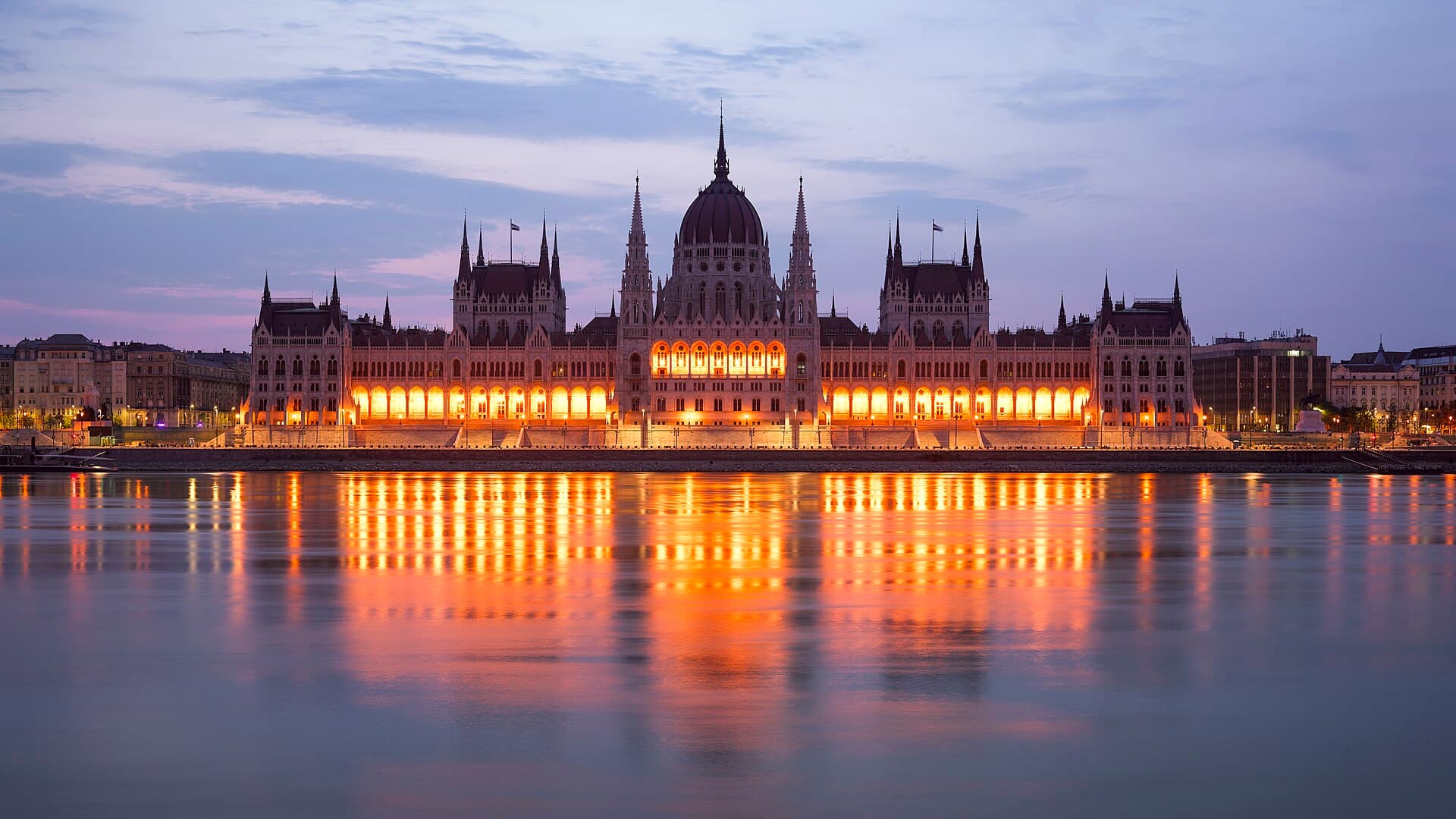 The Hungarian Parliament Building on the Danube, Budapest