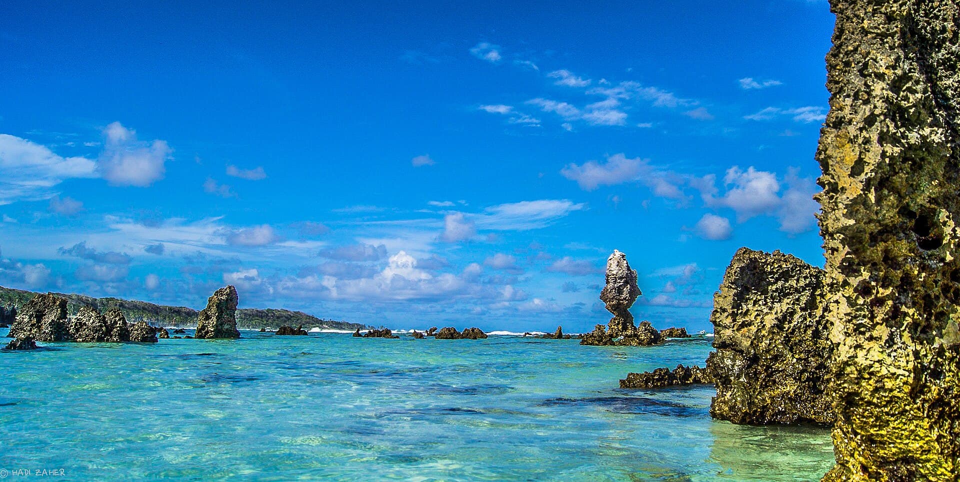 Coral pinnacles at Anibare Bay, Nauru