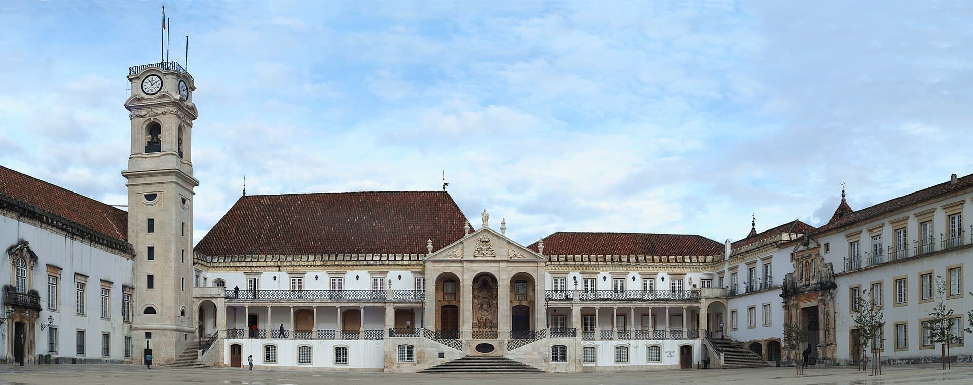 The historic courtyard of the University of Coimbra