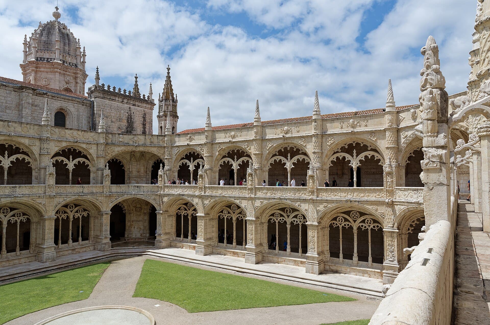 Cloister of the Jerónimos Monastery in Belém, Lisbon