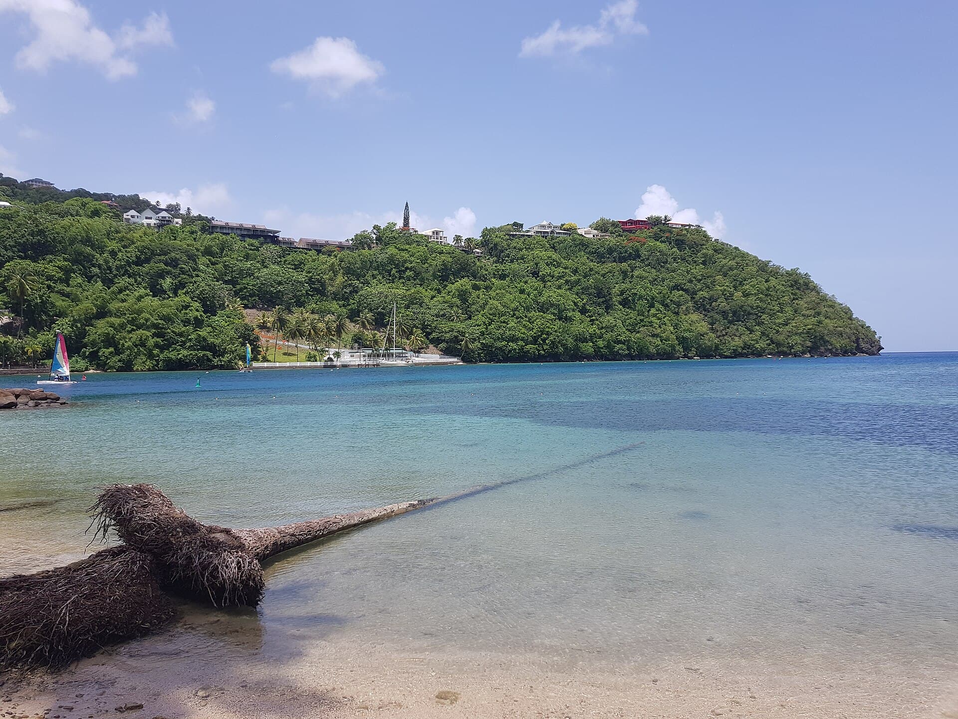 Hillside villas above Marigot Bay, St. Lucia